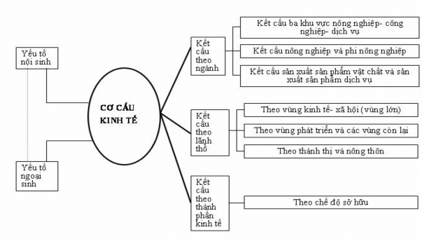 Sơ đồ 1 1 Cơ cấu của nền kinh tế yếu tố hình thành và hình thức kết cấu 1