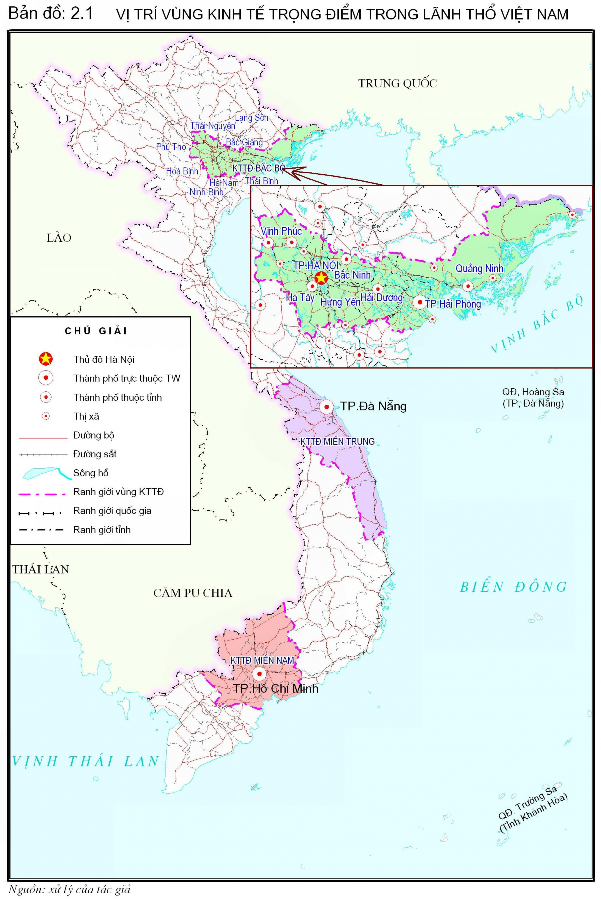 Bảng 2 5 Cơ cấu ngành kinh tế của Vùng KTTĐBB trong các giai đoạn 1995 2000 2001 1