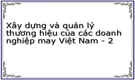 Xây dựng và quản lý thương hiệu của các doanh nghiệp may Việt Nam - 2