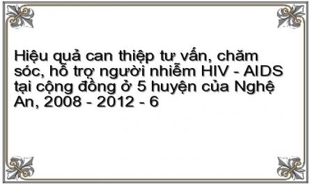 Khung Lý Thuyết Các Nội Dung Cơ Bản Của Chăm Sóc Người Nhiễm Hiv/aids Tại Cộng Đồng [12]