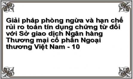Giải pháp phòng ngừa và hạn chế rủi ro toán tín dụng chứng từ đối với Sở giao dịch Ngân hàng Thương mại cổ phần Ngoại thương Việt Nam - 10