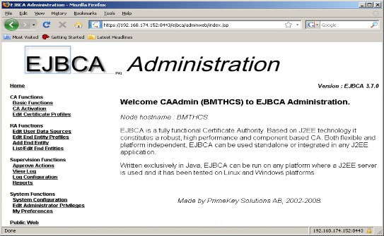 Hình 8 8 Giao diện quản trị CA của người dùng CAAdmin BMTHCS Hình 8 9 Giao diện 6