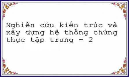 Nghiên cứu kiến trúc và xây dựng hệ thống chứng thực tập trung - 2