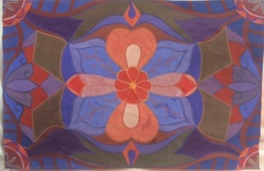 Trang trí thảm – Lều Thùy Linh Lớp Họa K5B Trang trí thảm – Trần Hùng Lớp 5