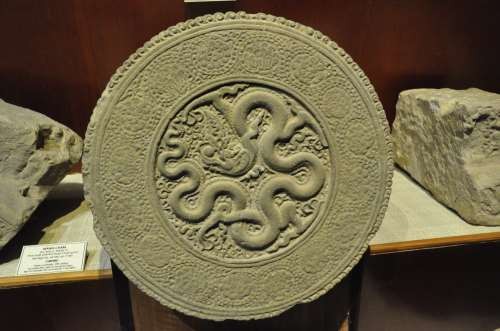 1 15 Mảng chạm đá thời Lý tháp Chương Sơn thế kỷ 12 hiện vật trưng bày Bảo 14