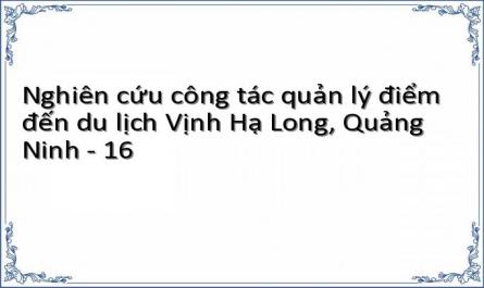 Nghiên cứu công tác quản lý điểm đến du lịch Vịnh Hạ Long, Quảng Ninh - 16