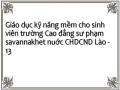 Giáo dục kỹ năng mềm cho sinh viên trường Cao đẳng sư phạm savannakhet nuớc CHDCND Lào - 13