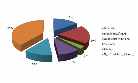 Nguồn Kết quả khảo sát thực tế Hình 2 10 Biểu đồ cơ cấu nghề nghiệp của 2