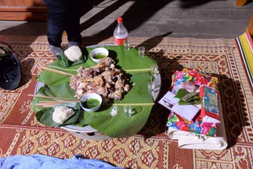 Ảnh Đồ lễ Mâm cúng trong lễ cưới hồn cho hai vợ chồng Nguồn Tác giả Mộc 3