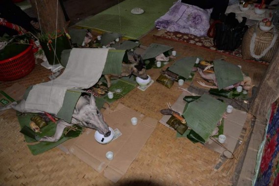 Ảnh Đồ lễ Các mâm cúng trong lễ xên kẻ giải hạn Nguồn Tác giả Thuận Châu 5