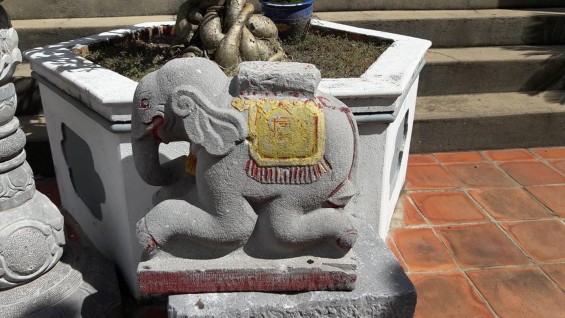 Ảnh 11 Voi đá ở đền Tứ Vị thánh nương Quang Trung đây là hiện vật còn lại 3