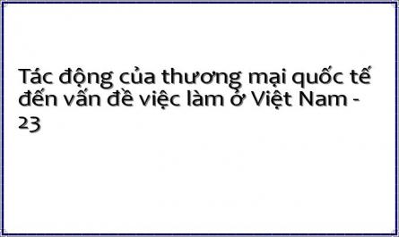 Tác động của thương mại quốc tế đến vấn đề việc làm ở Việt Nam - 23
