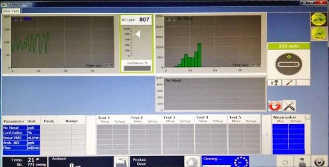 Hình 2 8 Màn hình kết quả đo oxid nitric Nguồn Ảnh chụp tại Khoa Miễn dịch – 8