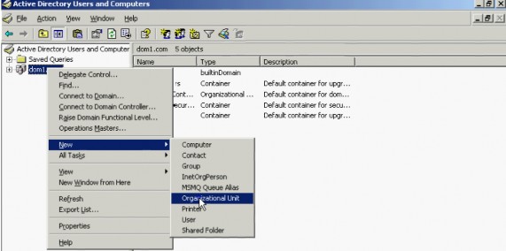 Tạo 1 OU mới Name wifi Kích phải chuột vào OU wifi mới tạo → chọn New → User 11