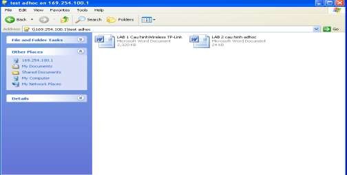 II TRƯỜNG HỢP CÓ CẤU HÌNH BẢO MẬT WEP KEY 1 Cấu hình trên PC 1 Ta thực hiện 8