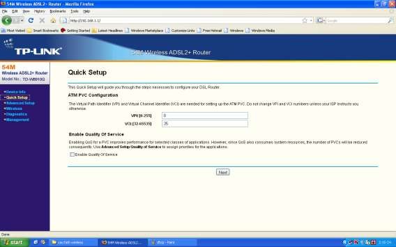 Bước 3 Chọn kiểu kết nối connection type chúng ta chọn mode PPPoE và chọn mode 3