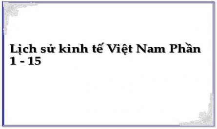 Lịch sử kinh tế Việt Nam Phần 1 - 15