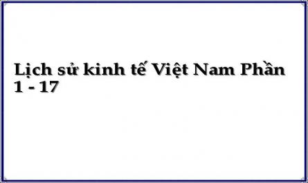 Lịch sử kinh tế Việt Nam Phần 1 - 17