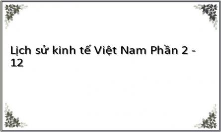 Lịch sử kinh tế Việt Nam Phần 2 - 12