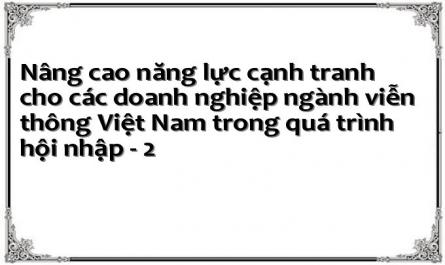 Nâng cao năng lực cạnh tranh cho các doanh nghiệp ngành viễn thông Việt Nam trong quá trình hội nhập - 2