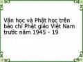 Văn học và Phật học trên báo chí Phật giáo Việt Nam trước năm 1945 - 19