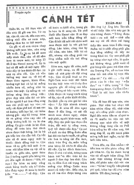Mục truyện ngắn trên tạp chí Quan âm số 27 Mục Tiểu thuyết trên tạp chí Tam 1