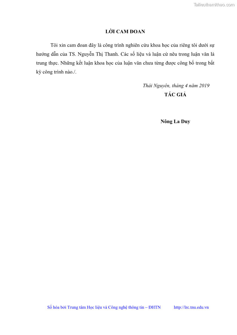 Luận văn thạc sĩ khoa học giáo dục Giáo dục kỷ luật cho sinh viên tại Trung tâm Giáo dục quốc phòng và an ninh - Đại học Thái Nguyên - 1 Trang 3