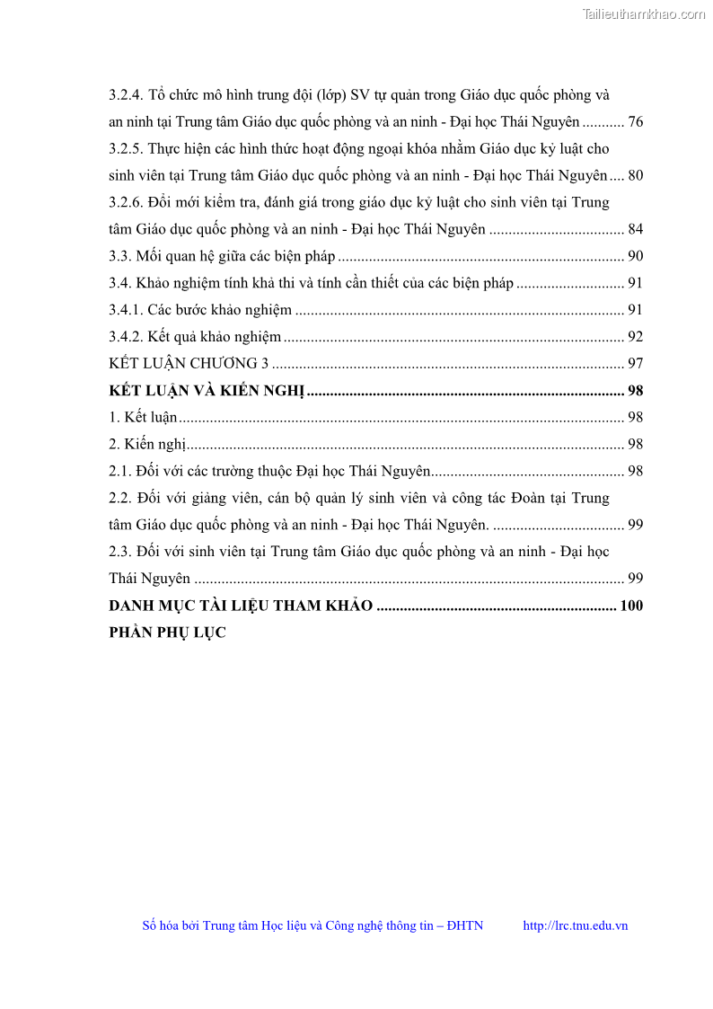 Luận văn thạc sĩ khoa học giáo dục Giáo dục kỷ luật cho sinh viên tại Trung tâm Giáo dục quốc phòng và an ninh - Đại học Thái Nguyên - 1 Trang 8