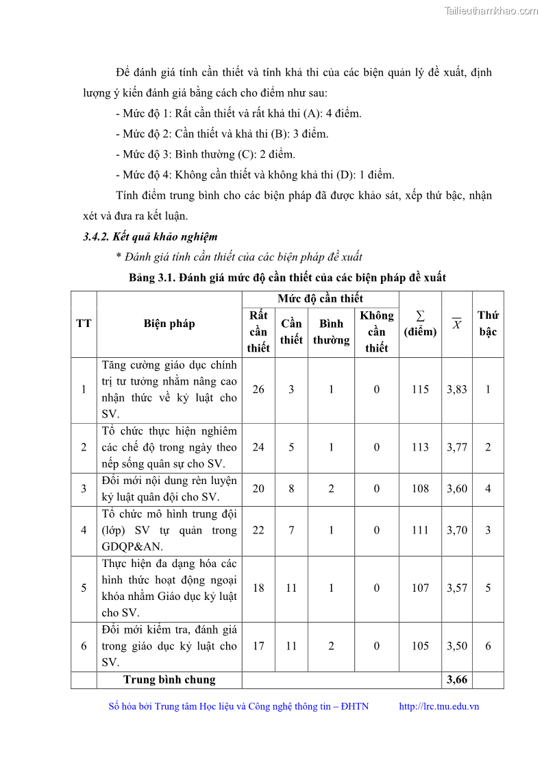 Luận văn thạc sĩ khoa học giáo dục Giáo dục kỷ luật cho sinh viên tại Trung tâm Giáo dục quốc phòng và an ninh - Đại học Thái Nguyên - 9 Trang 103