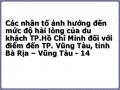 Các nhân tố ảnh hưởng đến mức độ hài lòng của du khách TP.Hồ Chí Minh đối với điểm đến TP. Vũng Tàu, tỉnh Bà Rịa – Vũng Tàu - 14