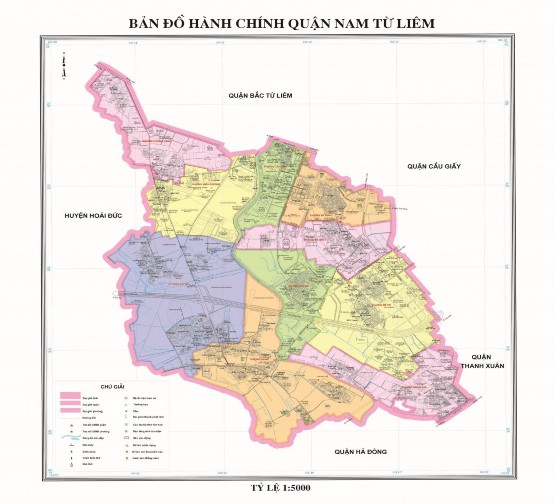 Hình 2 1 Sơ đồ hành chính quận Nam Từ Liêm thành phố Hà Nội Quận Nam Từ Liêm 1