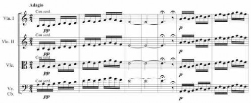 ví dụ 3 41 Quang Hải – TK giao hưởng số 1 Chương IV nhịp 1 7 trích bộ Dây 1