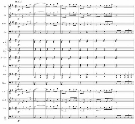 ví dụ 3 45 Quang Hải – Piano Concerto Chương I Nhịp 25 31 Nhạc sĩ Nguyễn Văn Nam 2