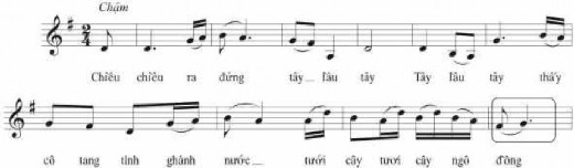 Ví dụ 2 27 Lý chiều chiều Dân ca nam Bộ Đối với nhạc sĩ Ca Lê Thuần có rất 2