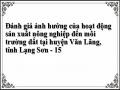 Đánh giá ảnh hưởng của hoạt động sản xuất nông nghiệp đến môi trường đất tại huyện Văn Lãng, tỉnh Lạng Sơn - 15