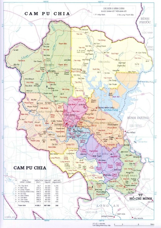 Hình 1 1 Bản đồ hành chính Tây Ninh Hình 1 2 Bản đồ quy hoạch Tây Ninh BẢNG 1