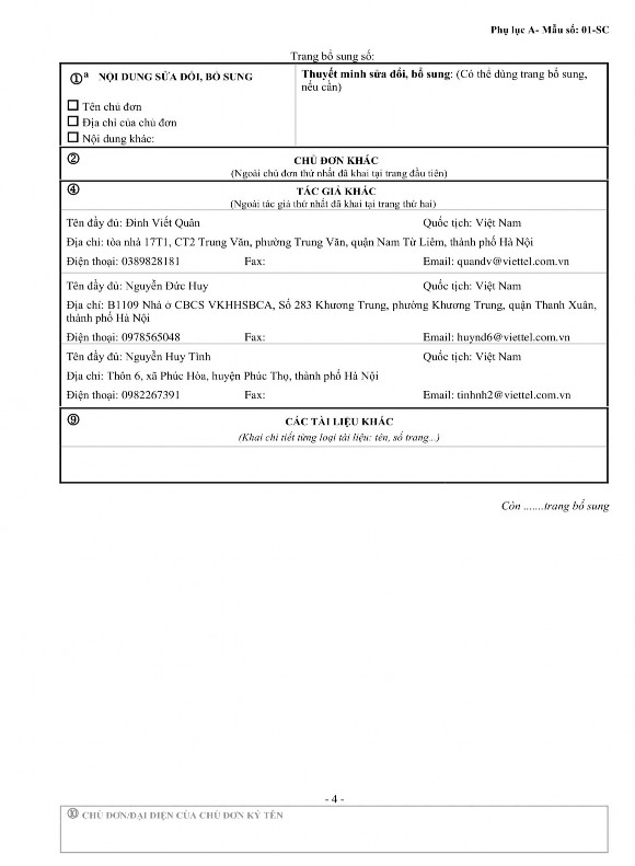 Hình A 2 Tờ khai đăng ký sáng chế 80 4