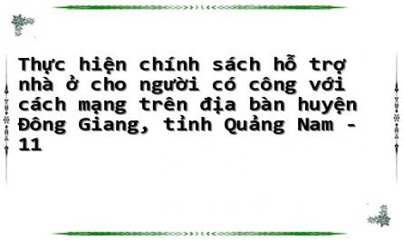 Thực hiện chính sách hỗ trợ nhà ở cho người có công với cách mạng trên địa bàn huyện Đông Giang, tỉnh Quảng Nam - 11