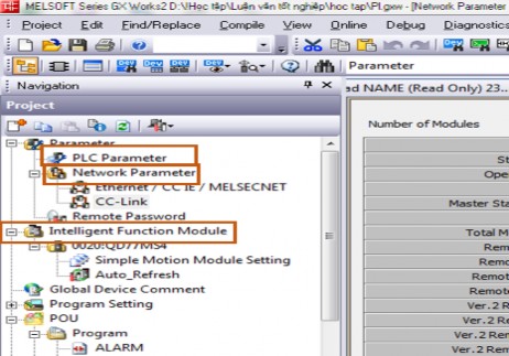 Hình 3 10 các thiết lập cần thiết PLC parameter Các thông số các đặt cần 5