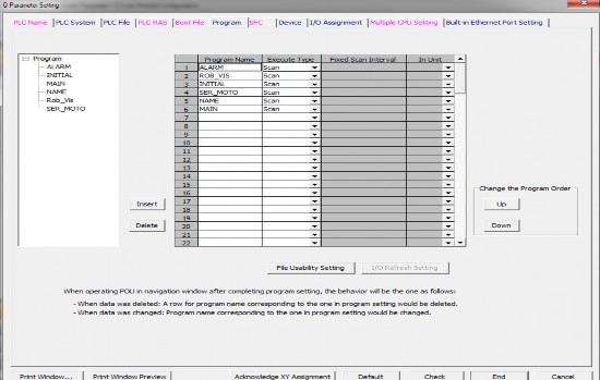 Hình 3 13 Cửa sổ thiết lập Program QJ61BT11N CClink master 1 intelligent Station DSQ378B 1 8