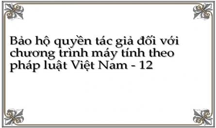 Bảo hộ quyền tác giả đối với chương trình máy tính theo pháp luật Việt Nam - 12