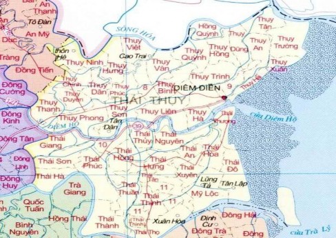 2 2 Bản đồ hành chính xã Thụy Xuân huyện Thái Thụy Nguồn Cổng thông tin 2