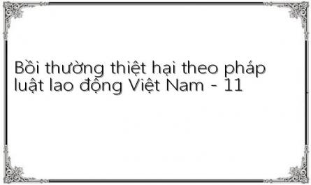 Một Số Nhận Xét Về Bồi Thường Thiệt Hại Trong Pháp Luật Lao Động Việt Nam