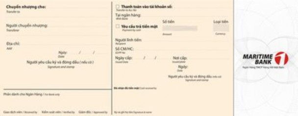Séc cá nhân Séc đứng tên cá nhân do chủ tài khoản phát hành trực tiếp Sổ 2