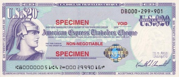 Séc du lịch được sử dụng rộng rãi vì Séc du lịch chỉ được đưa vào lưu 5