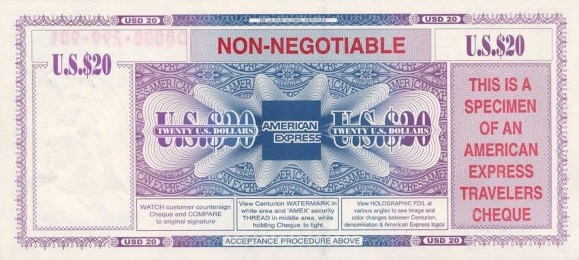 Séc du lịch được sử dụng rộng rãi vì Séc du lịch chỉ được đưa vào lưu 6