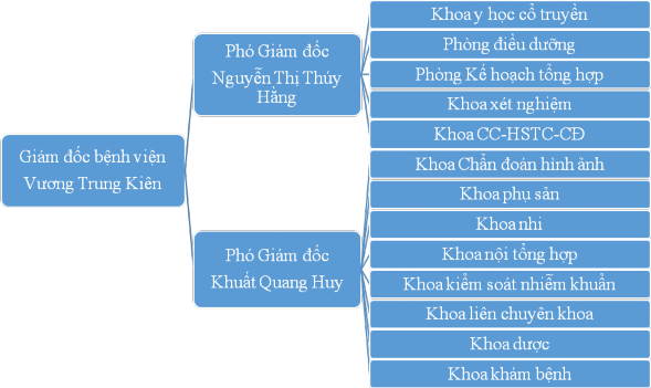 Sơ đồ 2 1 Cơ cấu tổ chức Bệnh viện đa khoa huyện Thạch Thất Nguồn Bệnh 1