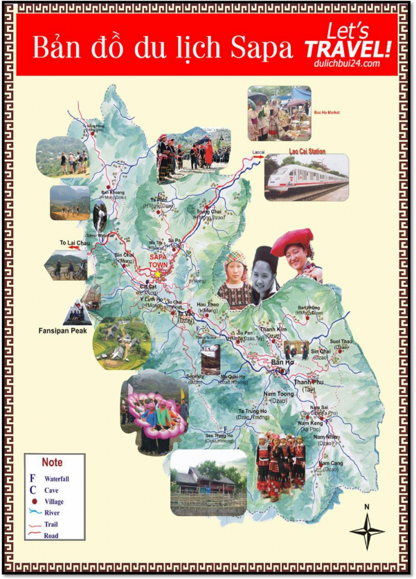 Hình 02 Bản đồ du lịch Sa Pa Hình 03 Vẻ đẹp ruộng bậc thang ở Y Tý Lào Cai 2