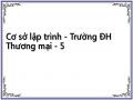 Cơ sở lập trình - Trường ĐH Thương mại - 5