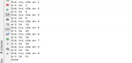 2 Vòng lặp for a Cấu trúc vòng lặp for for biến vòng lặp in dãy khối lệnh Thí 3